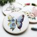Myfelicity Butterfly Embroidery Kits for Beginners - 3 Fabrics, Threads, Hoops & Instructions - Buy Online on GoSupps.com