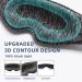 3D Sleep Eye Mask - 100% Blackout Adjustable & Comfortable - Perfect for Travel Yoga & Home Use - Unisex Blue - Buy Online on GoSupps.com