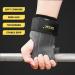 BDYJY Leather Non Slip Wrist Guard for Fitness & Weightlifting - Grey, One Size - Buy Online on GoSupps.com