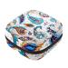 Menstruation bag with zipper women's napkin bag tampons collective bags for women and girls (vintage paisley pattern)