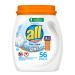 All Mighty Pacs Laundry Detergent With Oxi Stain Removers and Whiteners, Free Clear, Tub, 56 Count 56 Count (Pack of 1)