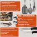 BOMKI Grilling and Camping Cooking Utensils Set - Camp Kitchen Essentials with Case | BBQ Cookware Accessories for Outdoor Cooking - Buy Online on GoSupps.com