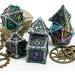 Cusdie Metal Dagger Design Polyhedral Dice Set - 7 PCs DND Metal Dice in Metal Box for RPG, D&D, MTG - Colorful Black - Buy Online on GoSupps.com