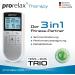 Prorelax Tens/Ems Trio | Electrostimulation Device for Pain Relief Muscle Building & Relaxation | 50 Programs 16 Intensity Levels - Buy Online on GoSupps.com