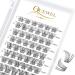QueWel eyelash cluster individual eyelashes single cluster lashes 72stck.D curl mix8-16 eyelash segments wide foundation individual eyelashes for eyes make-up DIY eyelash extension (qu17-d-mix8-16) 1 piece (1 Pack) qu17-D mix 8-16mm