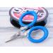 Cuda 3-Inch Titanium Micro Fishing Scissors - Dual Serrated Edges, Blue (18826) - Buy Online on GoSupps.com