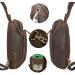 Tiding Men's Leather Shoulder Bag | Crossbody Sling Bag for Outdoor School Sports & Travel - Brown #01 - Buy Online on GoSupps.com