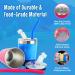 Kichuzl Colorful Straw Cups Pack of 2 - Stainless Steel Toddler Cup Set (Rose/Blue) - Buy Online on GoSupps.com