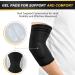 CAMBIVO Elbow Brace 2 Pack - Compression Sleeve with Pads for Tendonitis, Tennis & Golfer's Elbow - Pain Relief for Weightlifting & Daily Use - Large Black - Buy Online on GoSupps.com