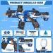 JIFTOK Electric Gel Ball Blaster | High Speed Automatic Splatter Ball Gun with 40000+ Water Beads and Goggles | Rechargeable Outdoor Party Toy - Blue - Buy Online on GoSupps.com