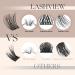 Lashview Eyelash Clusters - 144 PCs DIY Mega Volume Extensions | Soft Super Thin Band for Volume Look | Reusable D-10-16 Mix - Buy Online on GoSupps.com