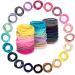 Whaline 200PCS Baby Hair Tie Multicolor 2mm Hair Bands No Crease Hair Elastics Small Ponytail Holders Hair Accessories for Girls Infants Toddlers
