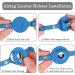 Oopsdoggy Leather Airtag Cat Collar with Bells - Durable GPS Pet Collar for Cats & Small Dogs in Blue - Buy Online on GoSupps.com