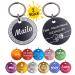 Unique branding |2 pieces of recognition brands |Dog cat and master |Dog brand personalized |On both sides with engraving |round |Orange |35 mm orange 35