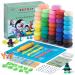 Air Dry Clay Kit  42 Corlors Modeling Clay for Kids  Safe & Non-Toxic Super Light DIY Soft Magic Clay  Molding Clay with Sculpting Tools and Tutorial Cards Arts and Crafts Gift for Kids.  42 colorsA