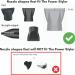 Ceramic Hair Dryer Nozzle Attachment for Smooth, Shiny, Frizz-Free Volumized Hair - The Power Styler Silver - Buy Online on GoSupps.com