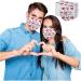 ZQP 100PCS Valentine Theme Printed Disposable_Face_Masks for Adult 3-ply Face Protection Covering with Elastic Earloop and Nose Clip for Outdoor Comfortable & High Filtration &Ventilation - Buy Online on GoSupps.com