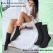 Silicherry 4 Pairs Cotton Soft Eczema Socks Hydrating Socks Moisturizing Therapy Cotton Socks Eczema Relief for Adult Wet Wrap Non Itch Soft Feet Treatment (Black) - Buy Online on GoSupps.com
