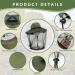 Midge Head Net Hat Grey Nylon Mosquito Head Net with Hat Portable Face Net Mesh with Hat for Outdoor Hiking Camping Climbing Fishing and Walking Green - Buy Online on GoSupps.com