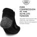 Feetures Plantar Fasciitis Relief Cushion Sock - Arch Support for Men & Women - No See Through - Black - Buy Online on GoSupps.com