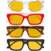 Eyekepper 4 Pack Amber Tinted Blue Light Blocking Square Reading Glasses +1.00 - Oversized Computer Eyeglasses for Eye Protection - Buy Online on GoSupps.com