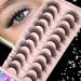 3D Wispy Cat Eye Mink Lashes - 10 Pairs Bulk Pack, Natural Short Volume Fake Eyelashes - Cat Eye Fluffy Style - Buy Online on GoSupps.com