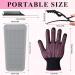 Heat Styling Gloves Set - Silicone Bumps Curling Iron Gloves Heat Resistant Mat Hair Clips & Comb for Safe Styling - Buy Online on GoSupps.com