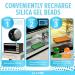 JJ CARE Silica Gel Canister 50g Pack of 6 - Rechargeable Dehumidifier Beads for Gun Safe Vault Car & Bedroom - Safe Moisture Absorber (Orange to Green - Buy Online on GoSupps.com
