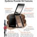 Eyebrow Powder Makeup Kit-3 Colors Eye Brow Tinted Powder Palette Long-Lasting Waterproof Grey Brown Series Brow Filler Fill & Sculpt Full Eyebrows for Women With Mirror Brow Brush-Set 03 - Buy Online on GoSupps.com