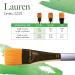 Princeton Artist Brush Co. Lauren Series 4350 Short Wash Size 1/2 Golden Synthetic Paintbrush - Buy Online on GoSupps.com
