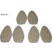 Stick-on Suede Soles for High-Heeled Shoes - 3 Pairs (Black, Light Tan, Gold Tan) - SUEDE-LA-r02 - Buy Online on GoSupps.com