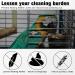 Adjustable Bird Cage Cover Nylon Mesh Netting Seed Catcher for Parrot Macaw - White & Black - 78 x 14.6 Inch - Buy Online on GoSupps.com