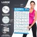 Laminated 21-PACK Workout Poster Set for Home Gym - Dumbbell, Yoga, Resistance Band, Kettlebell Exercises & More - Fitness Chart Bundle - Buy Online on GoSupps.com