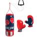 Franklin Sports Future Champs Kids Mini Boxing Set  Includes Kids Boxing Gloves  Punching Bag & Door Jam Bracket with Rope for Adjustable Punching Bag 4.75 x 4.75 x 12