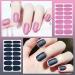 DANNEASY Glitter Nail Polish Stickers - 24 Sheets Self-Adhesive Full Nail Wraps for Women | Gel Nail Strips Manicure Kit with File & Cuticle Stick - Buy Online on GoSupps.com