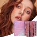 Palette Maquillage Visage Complet - Fard Joues Longue Tenue Highlighter Rouge L vres | Palette de Fards Paupi res Style Livre Maquillage | Pour Femmes Id e - Buy Online on GoSupps.com