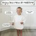 Bubba Bear Long Sleeve Weaning Bib Set | Waterproof Toddler Feeding Apron Cape | Snow Leopard Design | Ages 6 Months - Buy Online on GoSupps.com