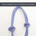 Premium Knothalter for Floor Work - COB Knot-Halter for Free Work & Training | Royal Blue-White - Buy Online on GoSupps.com