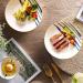 Dinner Plate 12-Piece Kitchen Dinnerware Set Ceramic Dinner Plate Set Includes Plates Dishes Bowls Service for 4 Modern Rustic Dinnerware Dinner Plates Household Plates Kitchenware - Buy Online on GoSupps.com
