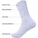 Diamond Star Anti Skid Non Slip Gripper Socks 6 Pack Grey - Size 10-13 - Diabetic & Hospital Crew Socks for Men and Women - Buy Online on GoSupps.com