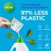 Environmentally Friendly Laundry Detergent Starter Kit 130 Loads - Includes Two 40g Refills Unscented and Empty Jug Add Water to Refills to Make 3.6L Liquid - EZ Pur Eco. - Buy Online on GoSupps.com