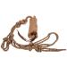 Weaver Leather Diamond Braid Rope Halter and Lead Reflective Tan/Dark Brown