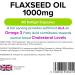 Lindens Flaxseed Oil 1000mg - 90 Capsules | Source of Omega 3 6 9 | UK Made | High ALA | Maintains Normal Blood Cholesterol | Fish Oil Alternative - Buy Online on GoSupps.com