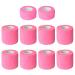 FEILIBAY 10 Pack Cohesive Bandage Wrap Self Adherent Vet Tape for Pets Elastic Self Adhesive Wrap for Sports Finger Wrist 2 Size (8Pack 2'' and 2Pack 1'') Pink Multi Size Pink