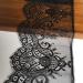 Lace Realm 'Replaceable' LUMKET Black 7 Inch x 120 Inch Eyelash Lace Fabric with Floral Pattern Lace Trims for Sewing  Decorating  Floral Designing and Crafts (640 Black)