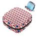 Women's napkin storage pocket blue red star pattern USA menstrual cup portable women's bandages storage bags female menstruation first period bag color 5