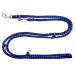 Dogeline Double Line Practice line for medium dogs up to 45 kg over 39 colors very stable (3.50 m black and blue) 3.50 m black and blue