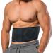 Umbilical Hernia Belt for Men and Women - Abdominal Support Binder with Compression Pad - Belly Button Hernia Navel Ventral Epigastric Incisional and Surgery Prevention Aid (Black S/M (27"-40")) S/M (27"-40") Black