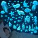 Glow in The Dark Ocean Fish Wall Stickers - Sea Life Decals for Boys Kids Bedroom and Bathroom - Removable Waterproof Peel and Stick Under The Sea Creatures - Buy Online on GoSupps.com