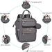 Babbleroo Diaper Bag Backpack - Multifunctional Large Baby Bag with Diaper Pad Stroller Belt & Pacifier Bag - Dark Gray - Buy Online on GoSupps.com